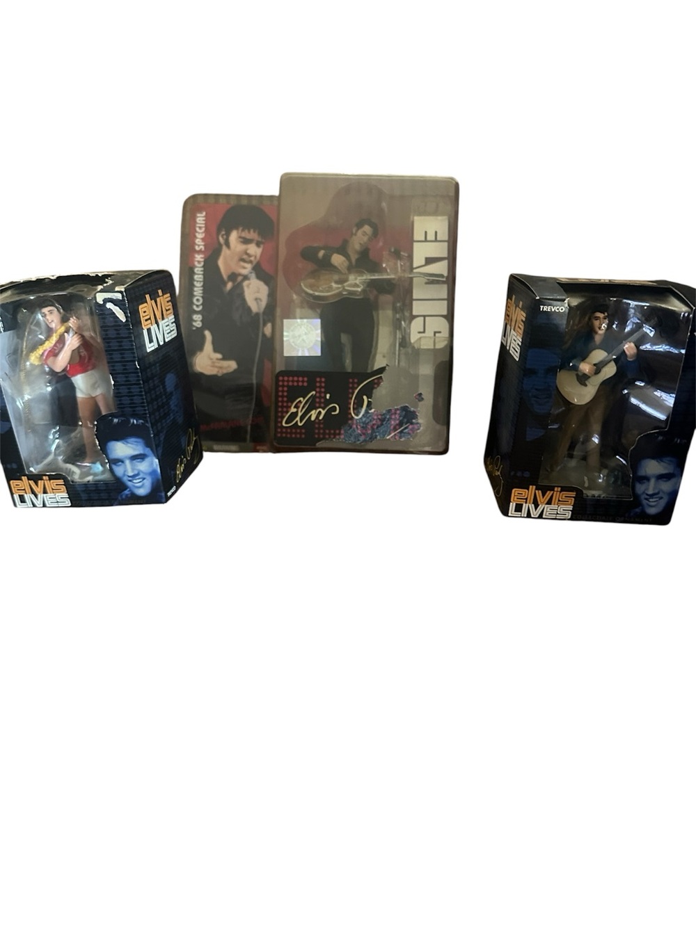 Set of 3 Elvis figure & ornaments.
2004 McFarlane Toys Elvis Presley 1968